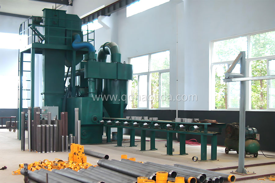 鋼管外壁拋丸清理機